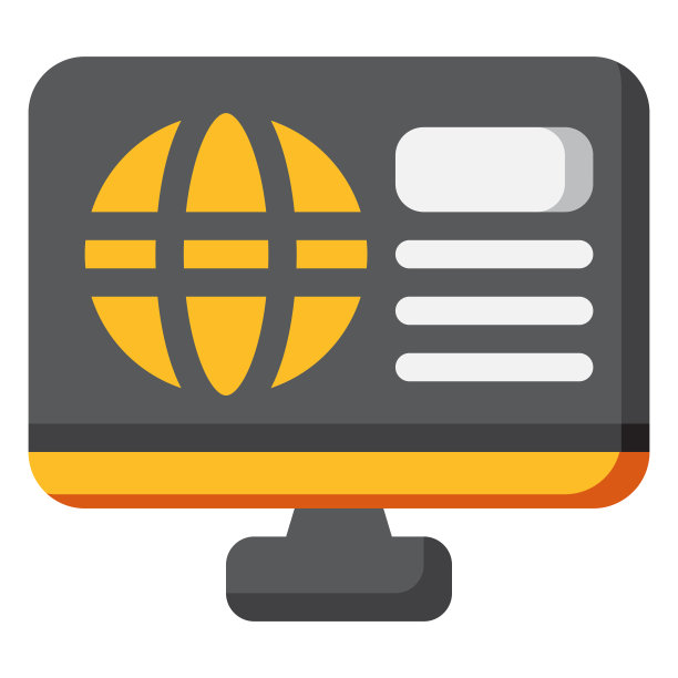 全球偶像。数字营销概念。平的图标图片下载