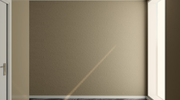 干净清新的浴室，自然采光。3 d渲染。图片下载