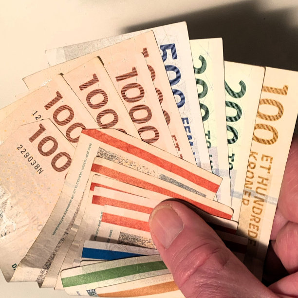 男子用丹麦克朗付款图片下载