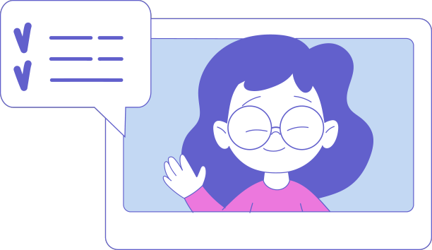 一年级女孩从平板电脑屏幕上看过去图片下载