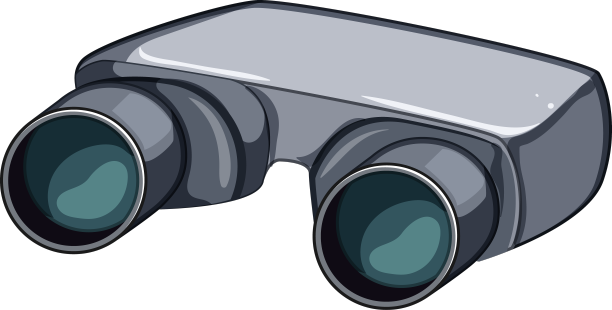 探索双筒望远镜卡通图片下载