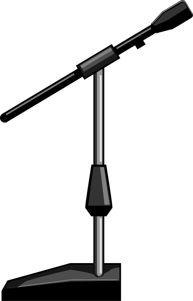 音频麦克风支架卡通图片下载