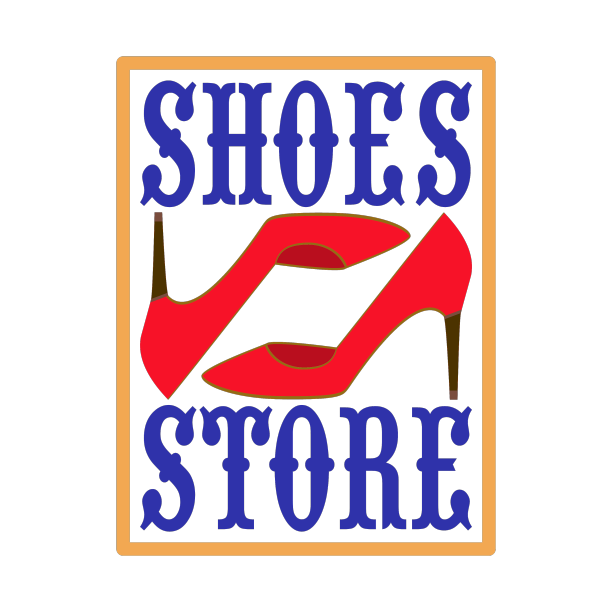 女鞋店标志复古风格图片下载