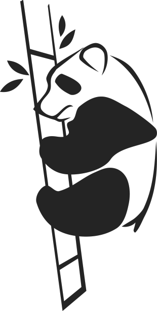 熊猫标志模板隔离品牌标识图标图片下载