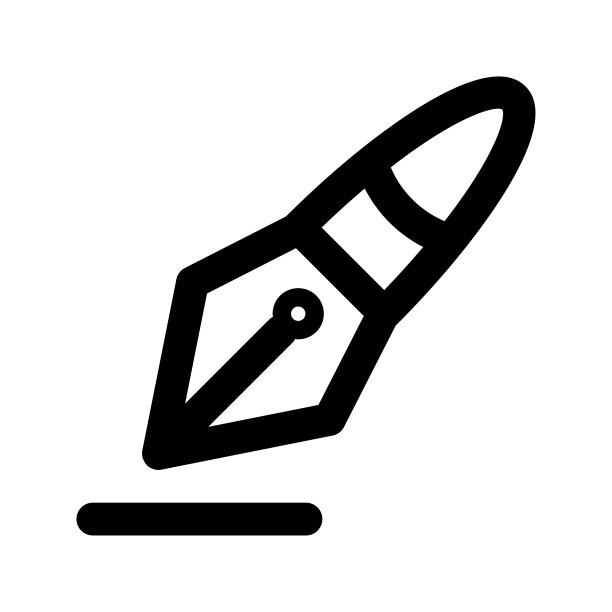 钢笔图标矢量。平面设计风格。EPS 10插图。图片下载