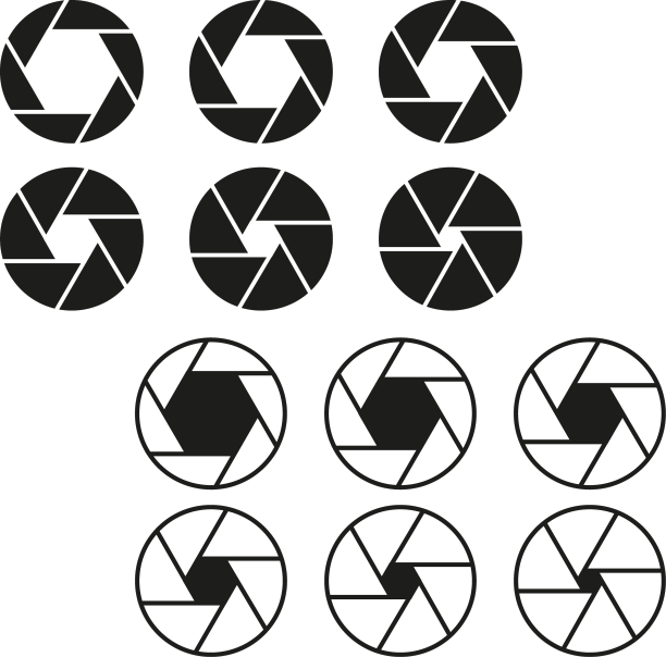 相机镜头光圈图标设置不同图片下载