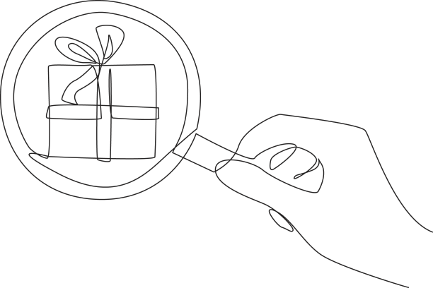 连续一线画大手握图片下载