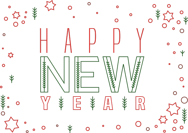 新年明信片设计可编辑图片下载