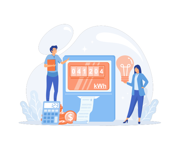 男女角色都在支付水电费图片下载