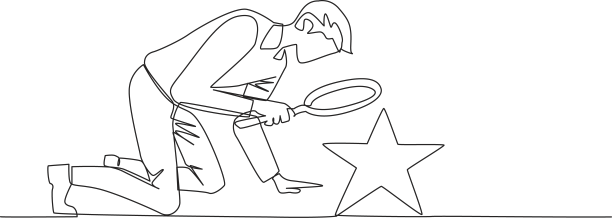 商人单线连续绘制图片下载