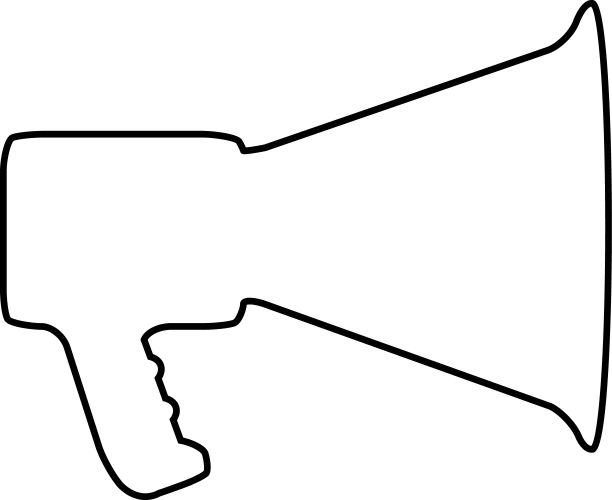 扩音器细线图标图片下载