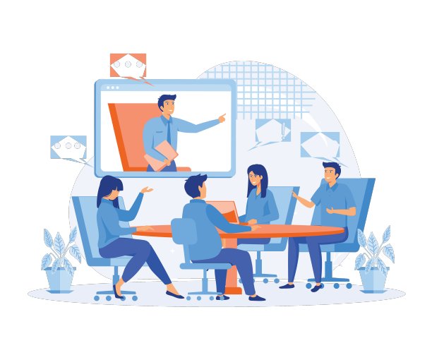 与首席执行官经理或董事进行在线会议图片下载