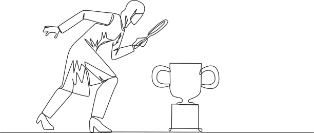 连续的阿拉伯单线绘画图片下载