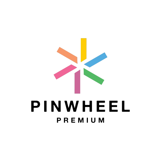 优质的风车标志现代的彩色符号和图片下载