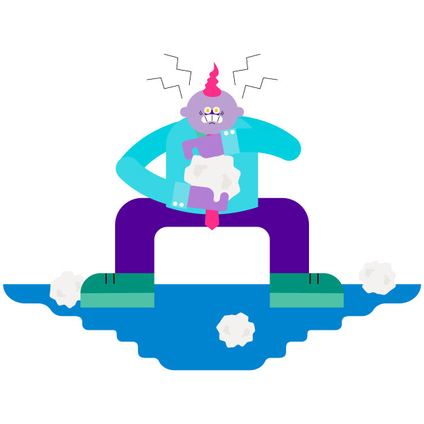 一个由于工作繁忙而压力过大而达到极限的人图片下载