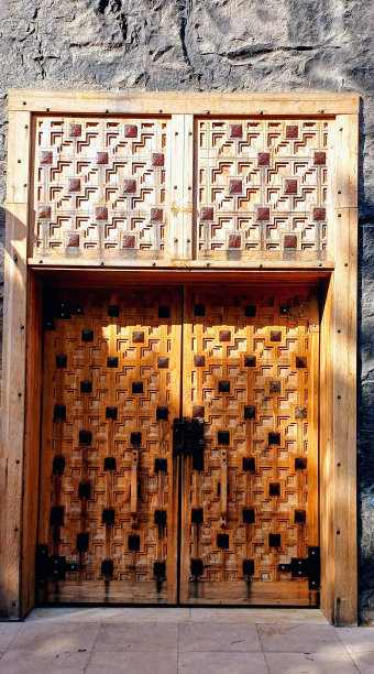 木雕、木雕、大木门图片下载