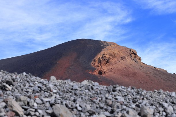 日本富士山的会惠火山口图片下载