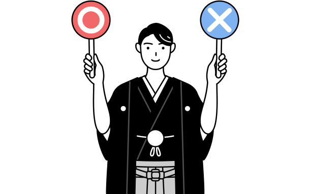 一名男子身穿带徽章的袴衣，手持标语牌图片下载