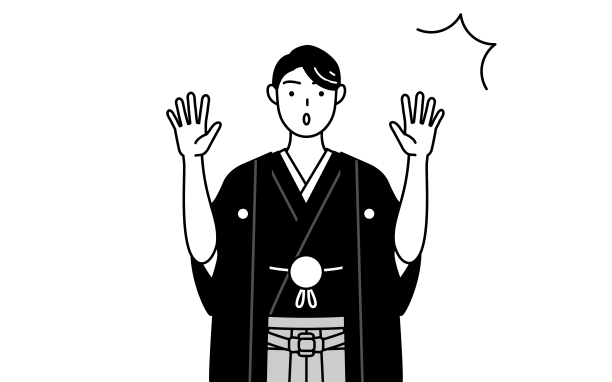 一名穿袴带冠的男子举手示意图片下载