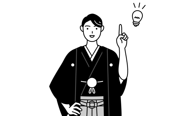 一名男子穿着带帽徽的袴图片下载