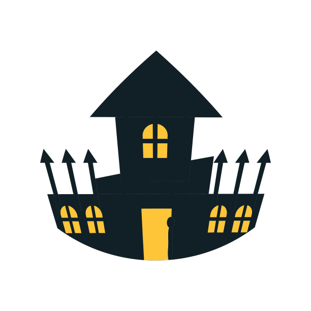 孤立黑暗的恐怖城堡图片下载