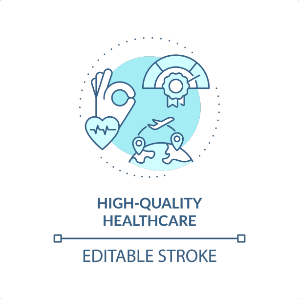 2d细线蓝色图标高质量的医疗保健图片下载