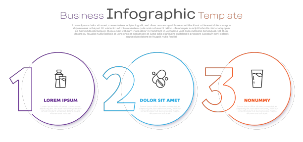 设置线瓶水与玻璃维生素丸图片下载