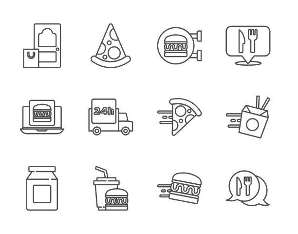 集线上订餐和外卖咖啡厅图片下载