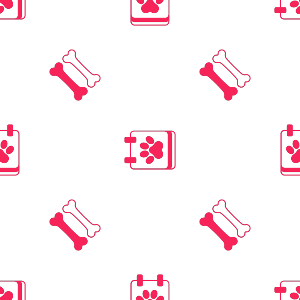 设置狗骨和日历美容无缝图片下载