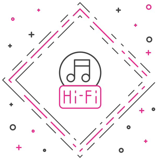 线音乐音符音调图标隔离在白色图片下载