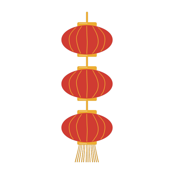 喜庆的中国灯笼设计的传单横幅图片下载