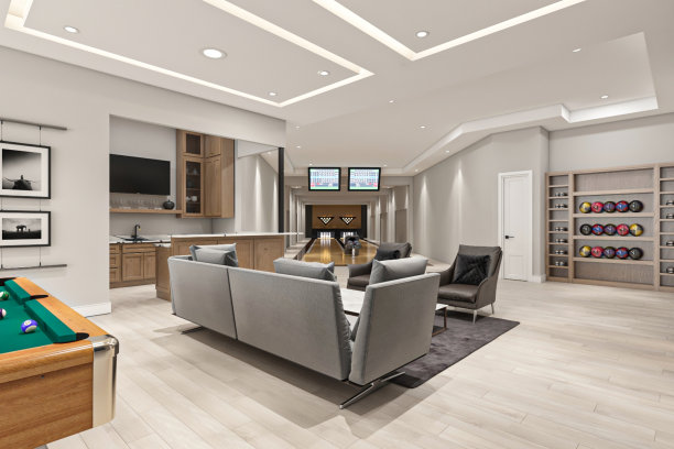 保龄球游戏室图片下载