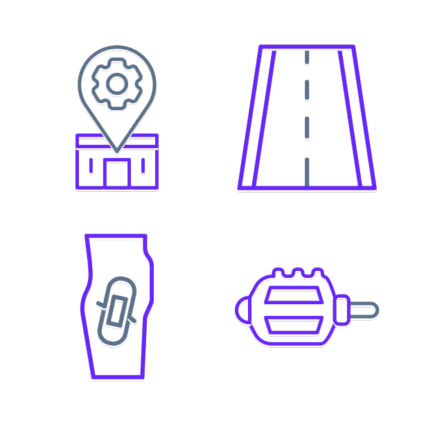 设线自行车踏板贴腿道和图片下载