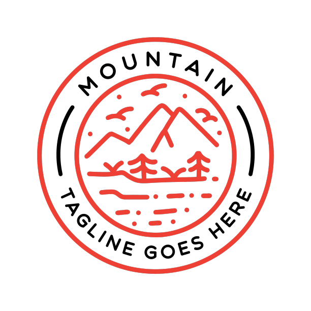 山徽设计为野生动物徽章标志图片下载