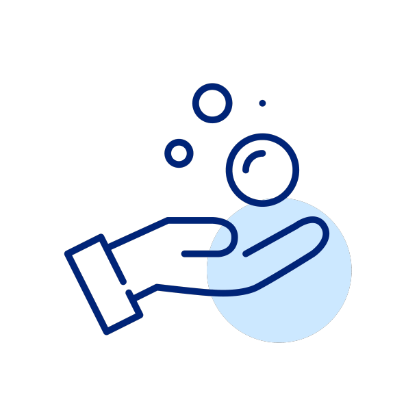 手和肥皂泡卫生和清洁图片下载