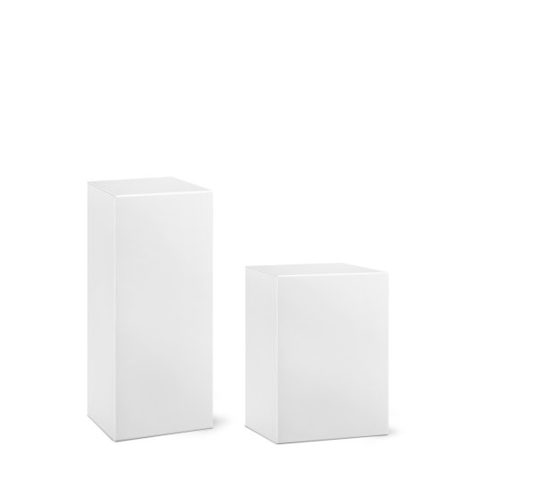 产品包装盒空盒模型孤立在白色背景上图片下载