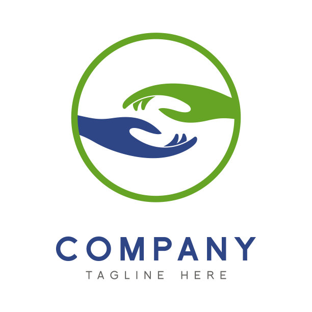 两只手互相靠近，这个标志是完美的水疗和按摩，脊椎按摩或非营利组织图片下载