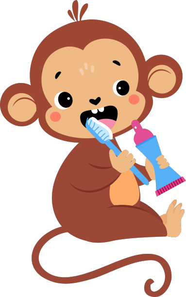 猴字刷牙用牙刷作为图片下载