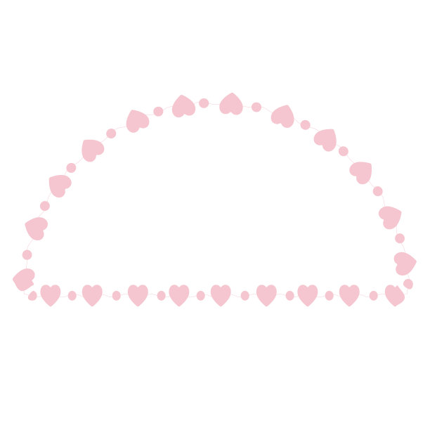 心形半圆矢量相框图片相框框压花花装饰设计粉红色的框架图片下载