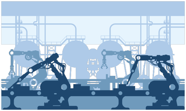 工业生产线内部装配车间图片下载