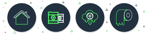 在桶状酸雨中设置放射性废物线图片下载