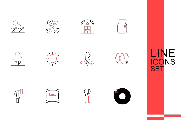 设置线花园软管园艺剪刀包满图片下载