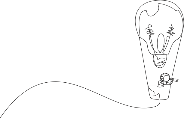 连续的一行画着年轻的活力图片下载