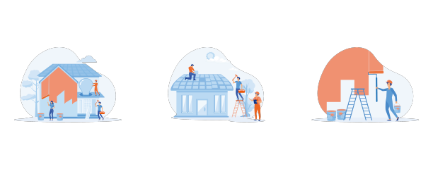 家庭装修工人修理工队伍建设图片下载