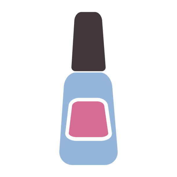 美容服务药物指甲油扁平元素图片下载