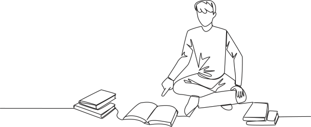 单线连续绘制人读取图片下载