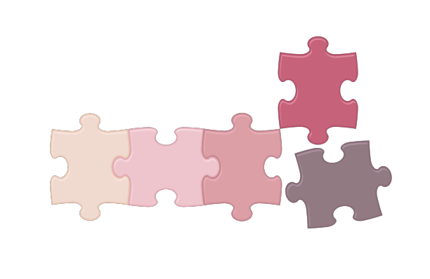 五颜六色的拼图图片下载