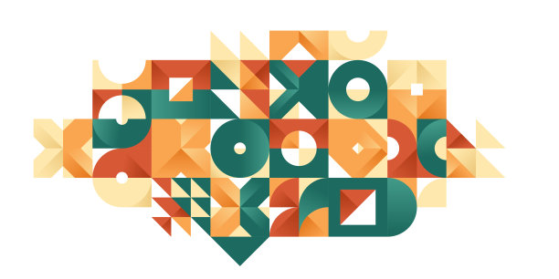 抽象的几何背景，矢量瓷砖壁纸在本地陶瓷的颜色，室内风格新潮瓷砖浴室或厨房，艺术图案。图片下载