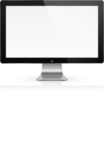 现实的电脑显示器与黑屏图片下载