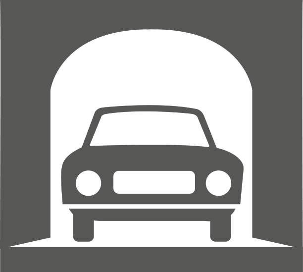 一个车辆入口结构标志图片下载